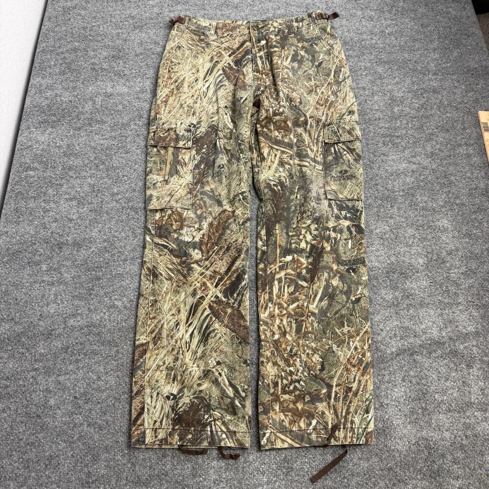 Cabela's Realtree Camo Cargo Hunting Pants Mens 34 Outdoor Tactical